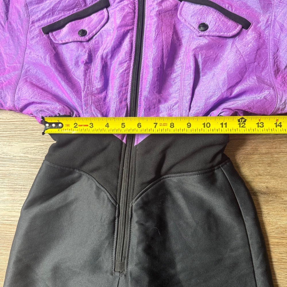 VTG NILS Skiwear One Piece Snowsuit Jumpsuit Iridescent Purple | Size XS - Picture 10 of 16